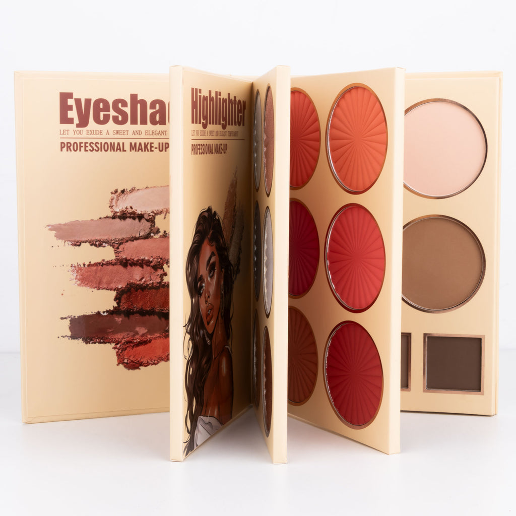 UDAER Beauty Color Bomb 63-Color Makeup Kit - Multi-Function Eyeshadow, Blush, Highlighter & Contour Palette