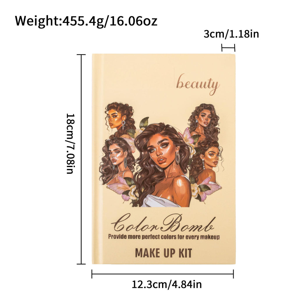 UDAER Beauty Color Bomb 63-Color Makeup Kit - Multi-Function Eyeshadow, Blush, Highlighter & Contour Palette